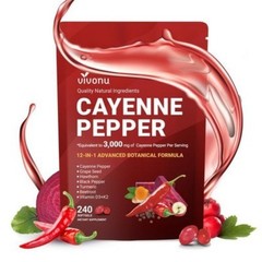 VIVONU Cayenne Pepper Softgels – Supports Leg Vein, Heart & Circulation