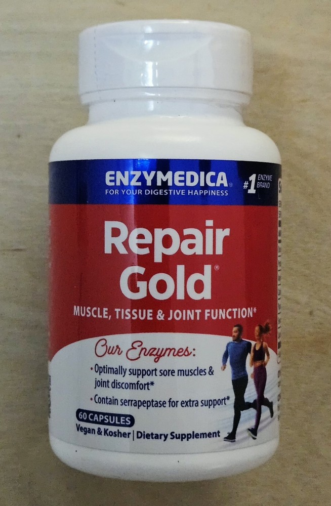 Enzymedica Repair Gold 60 Capsules Casein-Free, Dairy-Free, Egg-Free Exp 05/2027