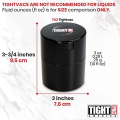 Tightvac 1/2 to 3 Ounces Airtight Herb Storage Container – Patented Vacuum Se…