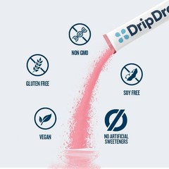 DripDrop Zero Sugar Plus Variety Pack Dietary Supplement Powder – 24ct