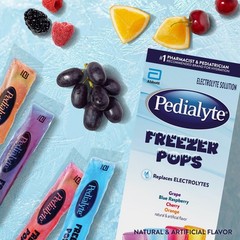Electrolyte Freezer Pops Variety Pack Grape, Blue Raspberry, Cherry, Orange