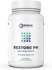 Renue By Science Restore PM | Liposomal Melatonin GABA Supplements | 60 Capsul