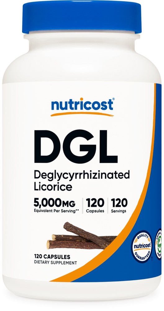 Nutricost DGL (Deglycyrrhizinated Licorice Extract) 120 Capsules (5000mg)