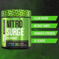Jacked Factory NITROSURGE Pre Workout Supplement-Endless Energy,Instant Strength