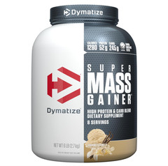 Dymatize Super Mass Gainer, Gourmet Vanilla, 52g Protein, 8 Servings