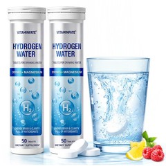 Hydrogen Water Tablets with Magnesium, 100 ct, Energy & Brain, Lemon & Raspberry