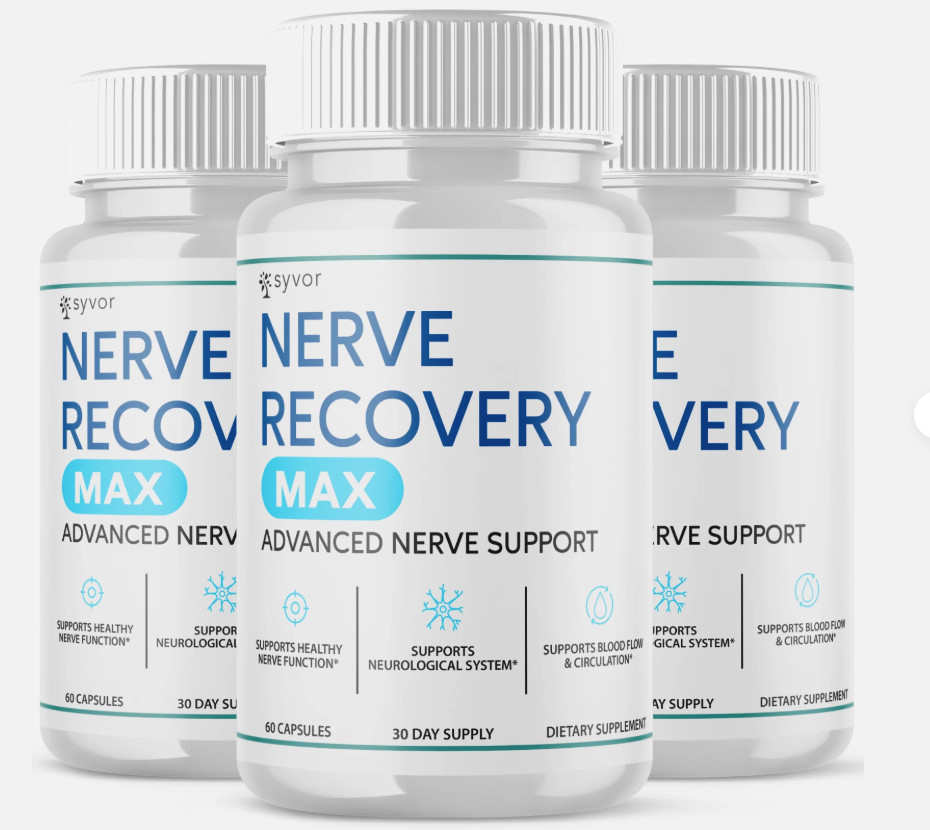 (3 Pack) Nerve Recovery Max Nootropic Formula All Natural Supplement 180 Capsule