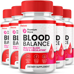 (5 Pack) Premium Glyco Capsules, Advanced Blood Support Formula (300 Capsules)