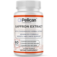 Pelican Saffron Extract – Mood Support & Stress Support – 60 Capsules