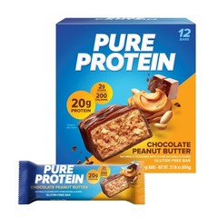 Pure Protein Bars, Chocolate Peanut Butter, 20g Protein, 1.76 oz, 12 Count