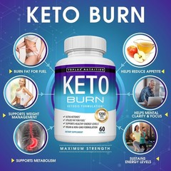 Toplux Nutrition Keto Burn 60 Caps 1200mg Ketosis Fat Burn Energy Support