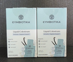 22 CYMBIOTIKA Liquid Colostrum, Grass-Fed, Immune, Gut & Skin Health, 12+10 Pkts