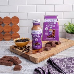 Quest Mocha Latte Iced Coffee – Rich Flavor, 200mg Caffeine