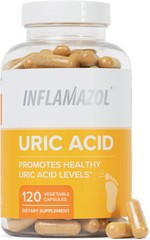 Inflamazol Purge Uric Acid Flush – Eat & Drink 120 Count (Pack of 1), Clear NEW