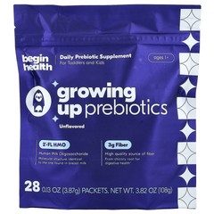 Kids, Growing Up Prebiotics, Ages 1+, Unflavored, 28 Packets, 0.13 oz (3.87 g)