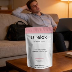 3 Pack U Relax Calming Tonic- 45 Packets MIXED BERRY Flavor Relax Calming Drink