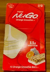 Original NUGO 11g Protein Orange Smoothie Bars 15,FAST-SHIPPING!!!
