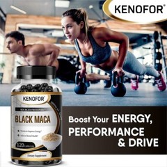 Black Maca 1,000 Mg Natural Energy Booster Peruvian Maca for Men and Women