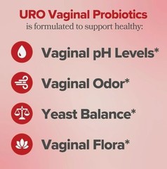 3PACK URO O Positiv Vaginal Probiotics for Women pH Balance w/ Prebiotic