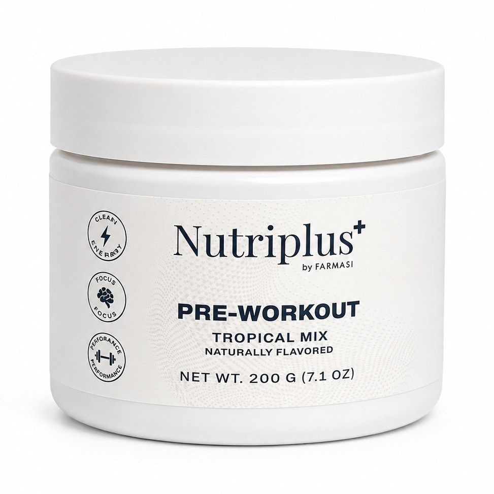 Nutriplus+ Pre-Workout Powder Energy Support Tropical Mix 7.1 oz