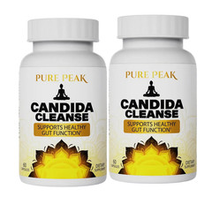 2-Pack Pure Peak Health Cleanse Colon Boost Gut & – Candida – 120 Capsules