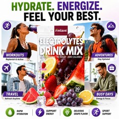 Electrolytes Powder Hydration Packets | Sugar Free Recovery Electrolyte Drink US