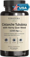 Cistanche with Horny Goat Weed 60% Icariin – 1250Mg per Serving, Cistanche Tubul
