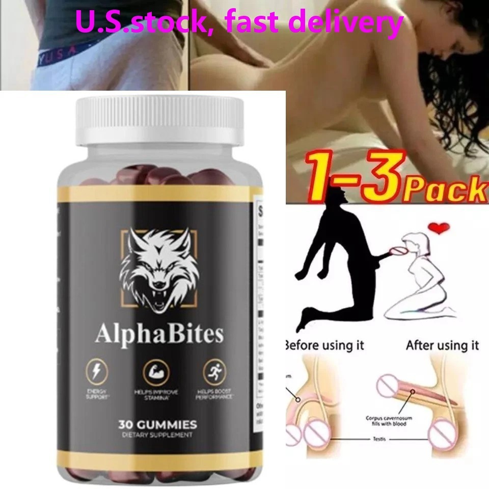 NEW Alpha Bites Gummies AlphaBites Max Performance Gummy (1 Month Supply) 1-3PCS
