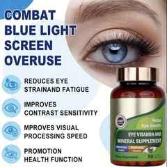 Vitamin & Mineral Supplement for Eye Health, 90 Pills, Unisex Adult