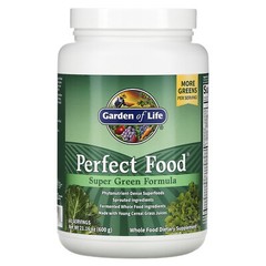 Garden of Life Perfect Food Super Green Formula 21 16 oz 600 g No Artificial