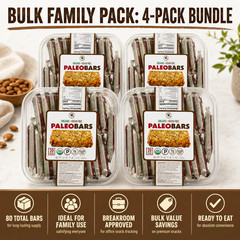 4 Pack Universal Bakery Organic Paleo Bars, 20-Count