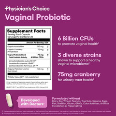 Physician’s CHOICE Probiotics For Women – PH Balance, Odor Control, Yeast Balanc