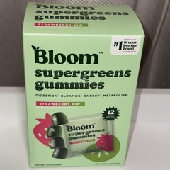 Bloom Super Greens Gummies, Daily Greens Superfood Fiber Gummies w Fruits 04/27