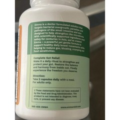 3 Pack Emma Gut Health Supplement 180 Capsules Bloating & Digestive Support