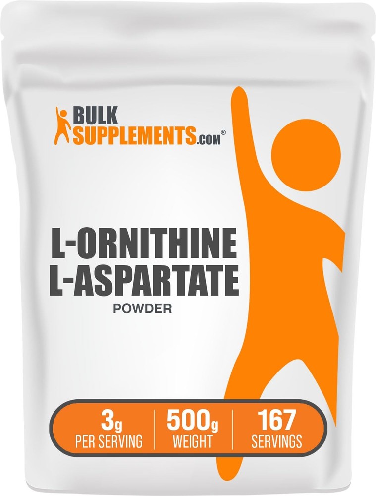 BulkSupplements.com L-Ornithine L-Aspartate Powder – 1.1 Pound (Pack of 1)