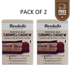 Barebells Protein Bar Caramel Cashew 4 Bars Barebell Bars (2 Pack)