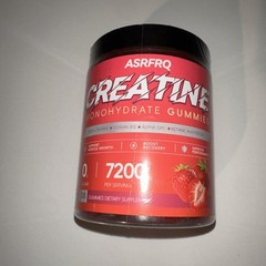 ASRFRQ Creatine Monohydrate Gummies 7200 mg Supplement Boost Recovery Exp 10/26