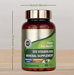 Vitamin & Mineral Supplement for Eye Health, 90 Pills, Unisex Adult