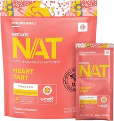 PRÜVIT Keto OS NAT Heart Tart Keto Supplements – Charged – 20 Count Exp 03/2027