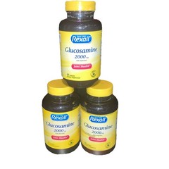 Rexall Glucosamine 2000 mg Three Bottles (3)