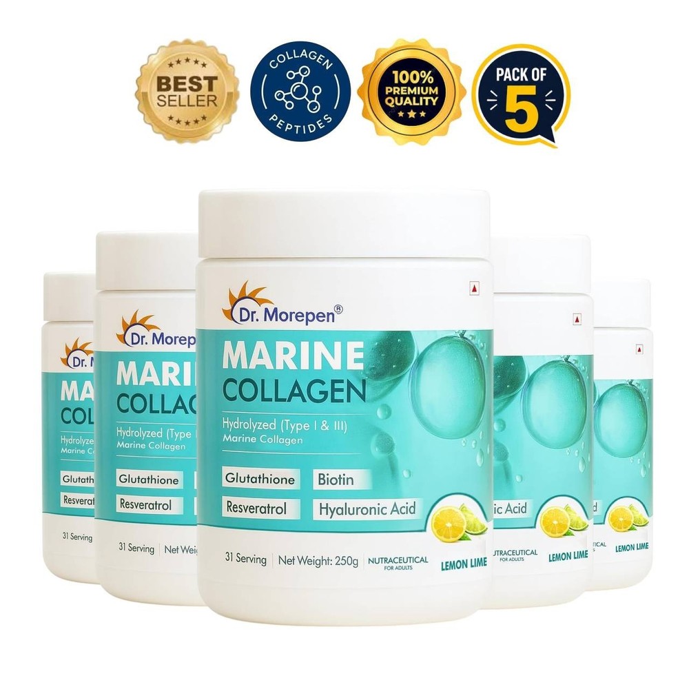 5 Pack Dr. M.orepen Marine Collagen Supplement 250g