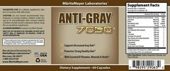 Anti Gray Hair 7050 Restore Natural Hair Color Dietary Supplement 60 Capsules