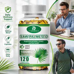 FIDERNIC Saw Palmetto 1000mg Blend 120 Capsules Men’s Supplement