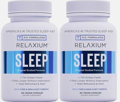 (120Capsules) Sleep Relaxium Supplement Natural designed 2-Pack Dietary for Bett