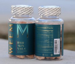 (2) WEEM Hair Skin Nails Gummies – Original , Clinically Tested Hair Health