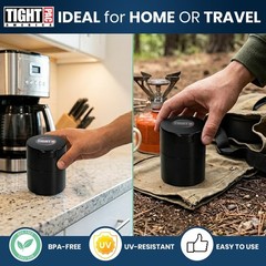 Tightvac 1/2 to 3 Ounces Airtight Herb Storage Container – Patented Vacuum Se…