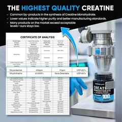 Venture Pal 100% Pure Micronized Creatine Monohydrate Powder, Unflavored Creatin