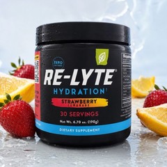 Redmond Re-Lyte Hydration Strawberry Lemonade Electrolyte Mix 30 Servings 10/29