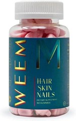 WEEM Hair Skin and Nails Gummies – Supports Healthy Hair – Vegan biotin Vitamins