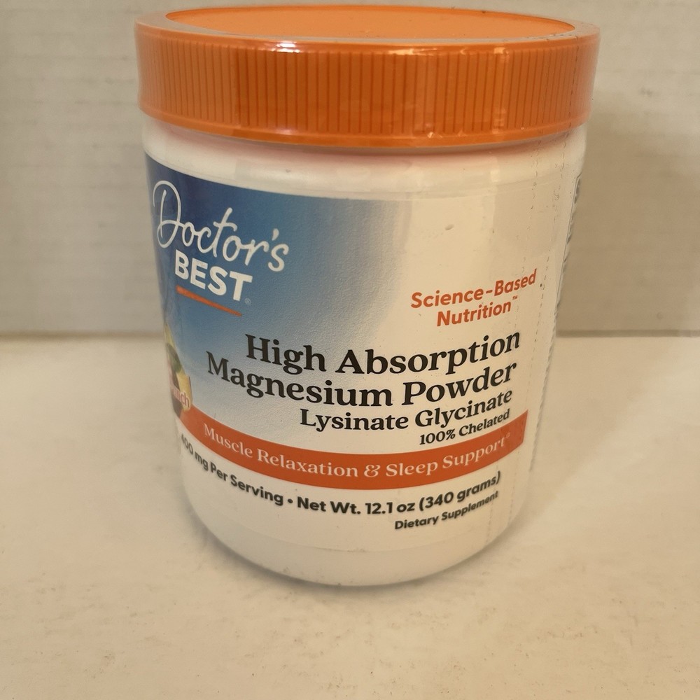 Doctors Best High Absorption Magnesium Powder Fruit Punch 12.1 oz 43 Servings